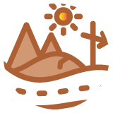 Combined beach and backwater travel routes