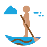 Infinity pool with rain dance floor