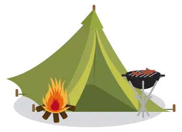 Camping near Nagarjuna Sagar