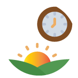 Peaceful morning scenic view