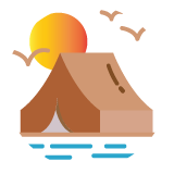 Spacious camping tents