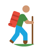 Trekking adventure in nature